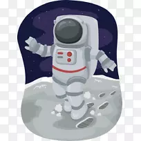 月球漫步-免费摄影剪贴画-行星宇航员