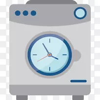 洗衣机标志闹钟洗衣机创意洗衣机