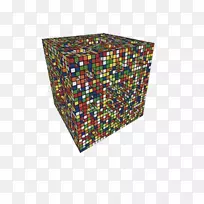 魔方拼图-彩色立方体装饰品