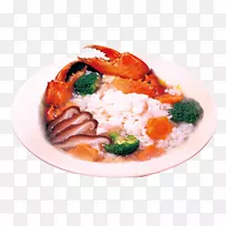 龙虾素食料理棕榈菜早餐-美味龙虾饭