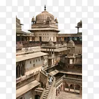 贾汉吉尔·马哈尔，兰花·马赫斯瓦尔-红堡寺庙-印度建筑