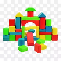 玩具积木建筑集木，迪茨基，密尔-彩色堆垛木