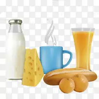 橙汁咖啡冰沙早餐牛奶-漂浮早餐