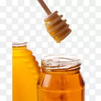 蜜蜂和蜂蜜匙菊花茶罐蜂蜜