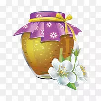 蜜蜂蜂巢-蜜蜂，卡通