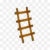 楼梯夹艺术-美丽的棕色梯子