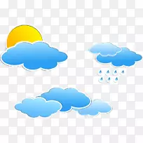 云阴天气图标-天气预报图标