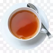 茶杯-带勺子的咖啡杯