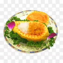 鱼翅汤素菜海鲜美味木瓜鱼翅