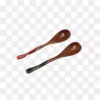 木制勺子-两个木制勺子