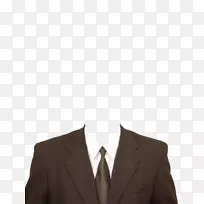 西服领带正式服装棕色西装