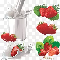牛奶草莓汁饮料-草莓奶