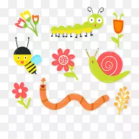 昆虫、蜜蜂、蚯蚓、载体-媒介毛虫