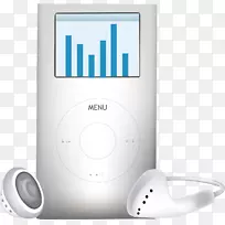 iPod mp3播放器-PNG材料耳机