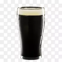 啤酒-黑色啤酒玻璃装饰图案