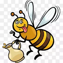 蜜蜂版税-免插图.卡通昆虫材料