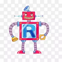 机器人动画插图-机器人