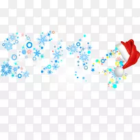 新年雪花画-美丽的雪花背景装饰