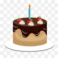 生日插图-巧克力蛋糕