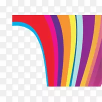 线彩虹图形设计.彩虹线背景