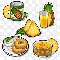 菠萝皇室-免费饮料剪辑艺术-菠萝食品