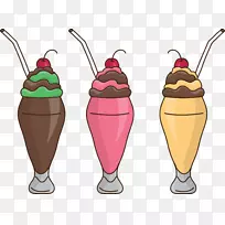 冰淇淋圣代奶昔生日蛋糕插图-冰淇淋