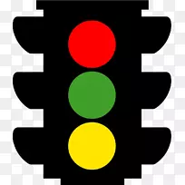 交通信号灯剪辑艺术.卡通红绿灯