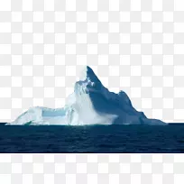 冰山海平面-白色冰山