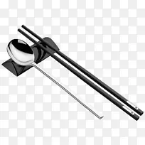 筷子wmf组不锈钢勺子筷子休息筷子匙