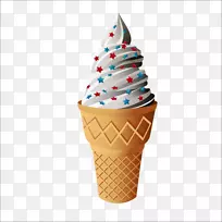 冰淇淋筒巧克力冰淇淋蛋糕-冰淇淋