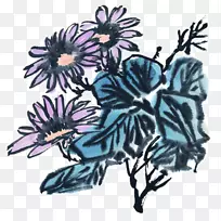 水墨画u5199u610fu753b画菊花-墨水菊花