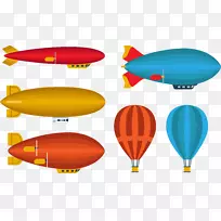 热气球飞机飞艇气球火箭气球装置