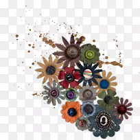 花卉设计菊花剪贴画.菊花装饰图案