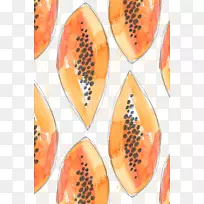 木瓜-番木瓜背景图案