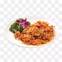 印度料理炸鸡食品虾盐大蒜盐和胡椒虾
