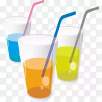 软饮料橙汁饮料土坯插图-饮料