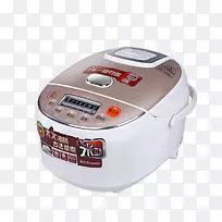 电饭煲家用电器Joyoung压力烹饪感应烹饪.白色电饭锅