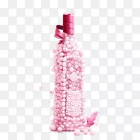 广告宣传创意海报创意粉红瓶