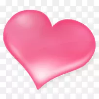 心情人节-粉红色心脏