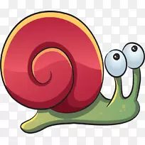 画海螺-卡通蜗牛