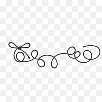 绳子图标-一条黑色的绳子