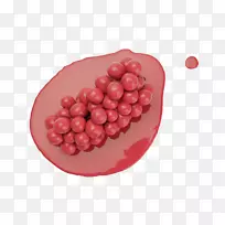 蔓越莓食品葡萄不-葡萄是涂的。