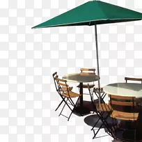 伞形桌椅