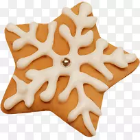 意粉牛奶饼干圣诞饼干-模拟雪花饼干