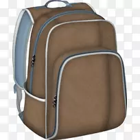 书包背包夹艺术棕色袋