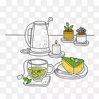 绿茶剪贴画-绿茶