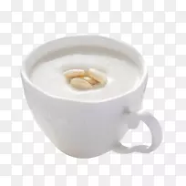 茶拿铁咖啡牛奶咖啡厅早餐杏仁粉早餐