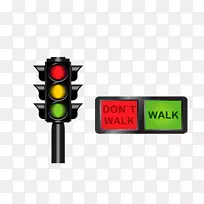 交通信号灯夹艺术.交通灯和行人信号灯