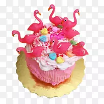 蛋糕生日蛋糕松饼火烈鸟生日蛋糕