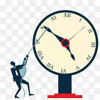 时间管理信息图表-时间和业务人员